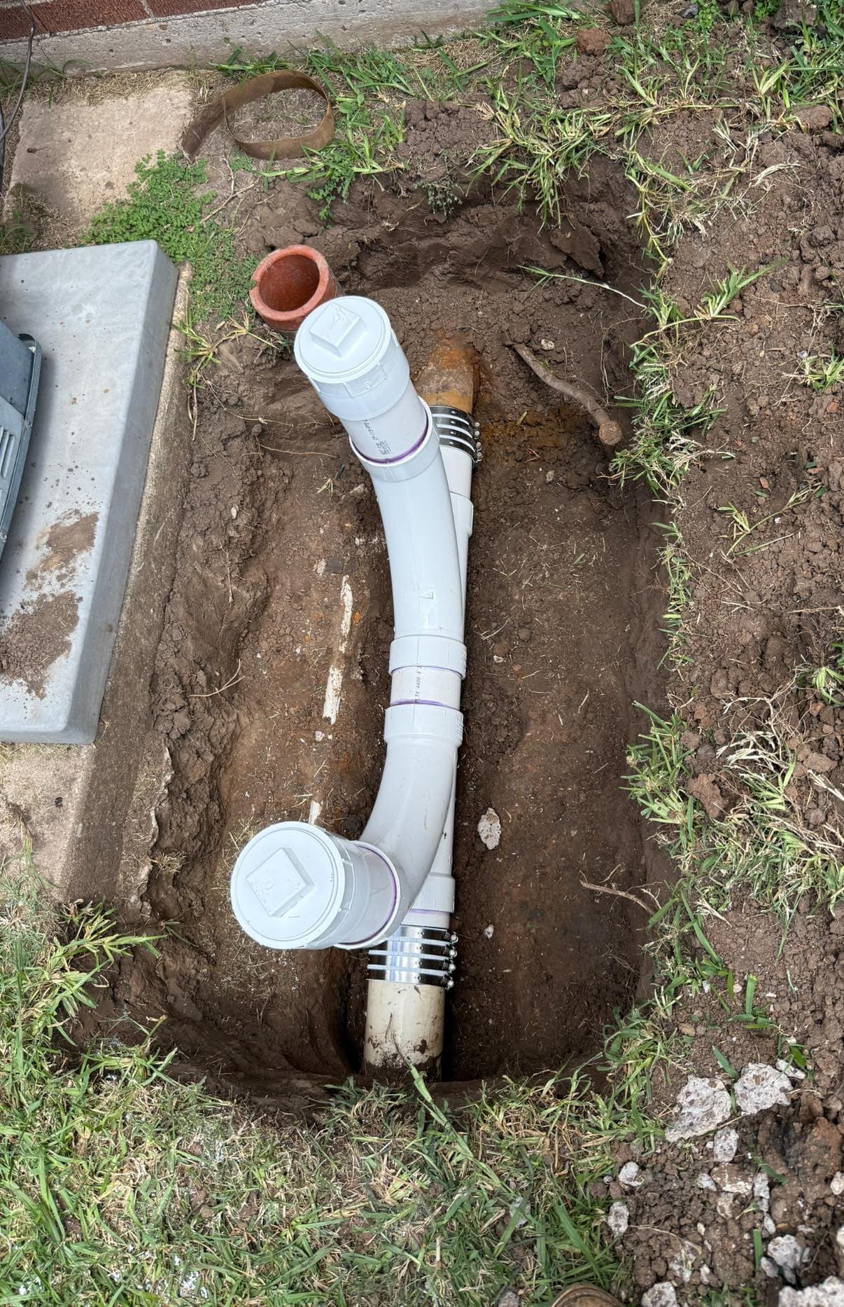 Double Cleanout Installation — completed work by Loera's Plumbing Solutions